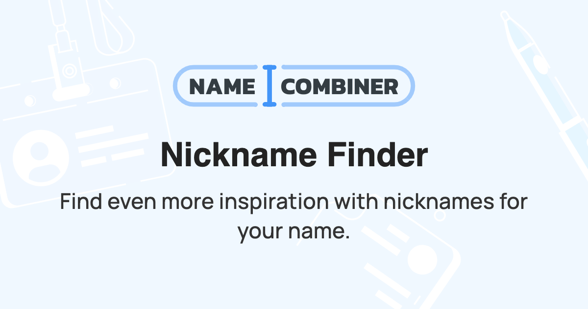 Nickname Finder